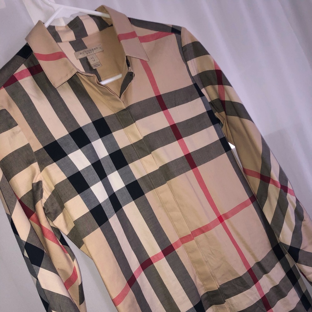 Authentic Burberry Long Sleeve Check Shirt (Women)